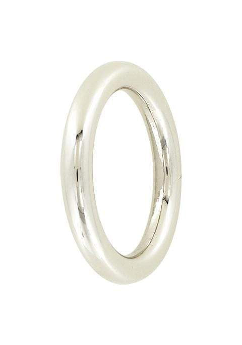 Ohio Travel Bag Rings & Slides 1 1/4" Nickel, Cast Round Ring, Zinc Alloy, #P-2826-NIC P-2826-NIC