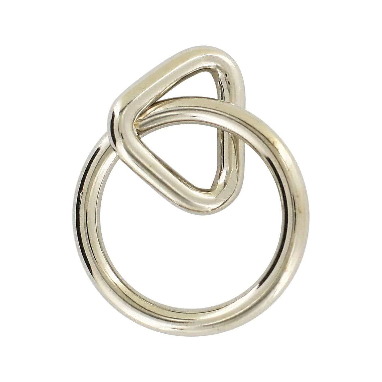 1 1/4" Shiny Nickel, Loop & Ring, Steel, #L-2376