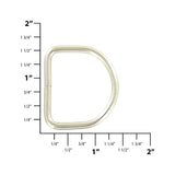 Ohio Travel Bag Rings & Slides 1 1/4" Nickel, Split D Ring, Steel, #D-111-NP D-111-NP