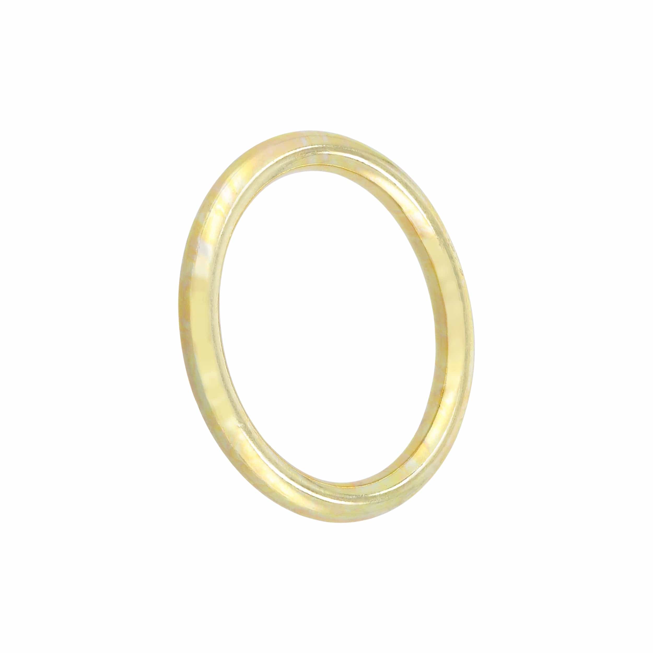Ohio Travel Bag Rings & Slides 1 1/4" Shiny Brass, Solid Round Ring, Zinc Alloy, #A-235-BP A-235-BP