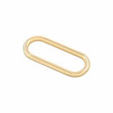 Ohio Travel Bag Rings & Slides 1 1/4" Shiny Gold, Oval Ring, Zinc Alloy-5pk, #P-3037-GOLD P-3037-GOLD