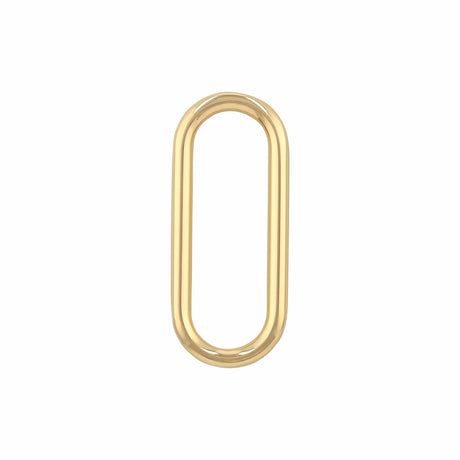 Ohio Travel Bag Rings & Slides 1 1/4" Shiny Gold, Oval Ring, Zinc Alloy-5pk, #P-3037-GOLD P-3037-GOLD