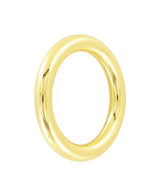 Ohio Travel Bag Rings & Slides 1 1/4" Shiny Gold, Solid Round Ring, Zinc Alloy, #P-2826-GOLD P-2826-GOLD
