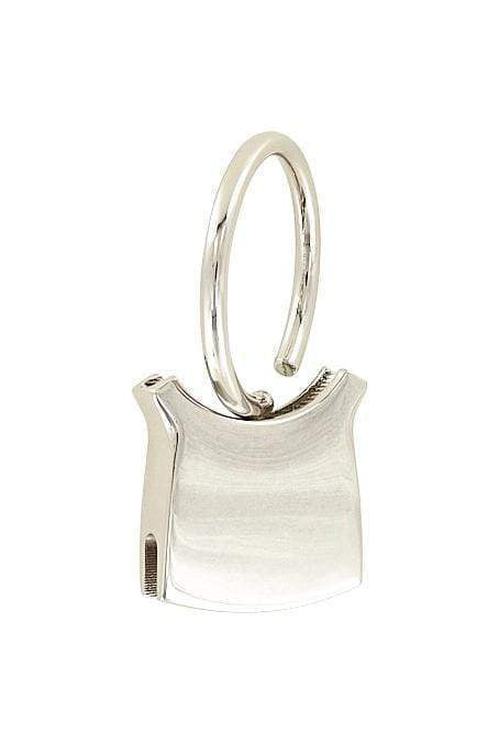 Ohio Travel Bag Rings & Slides 1 1/4" Shiny Nickel, Cast Key Fob Ring, Zinc Alloy, #P-3014 P-3014
