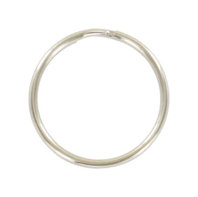 Ohio Travel Bag Rings & Slides 1 1/8" Nickel, Split Key Ring, Steel, #L-199-1-1-8N L-199-1-1-8N