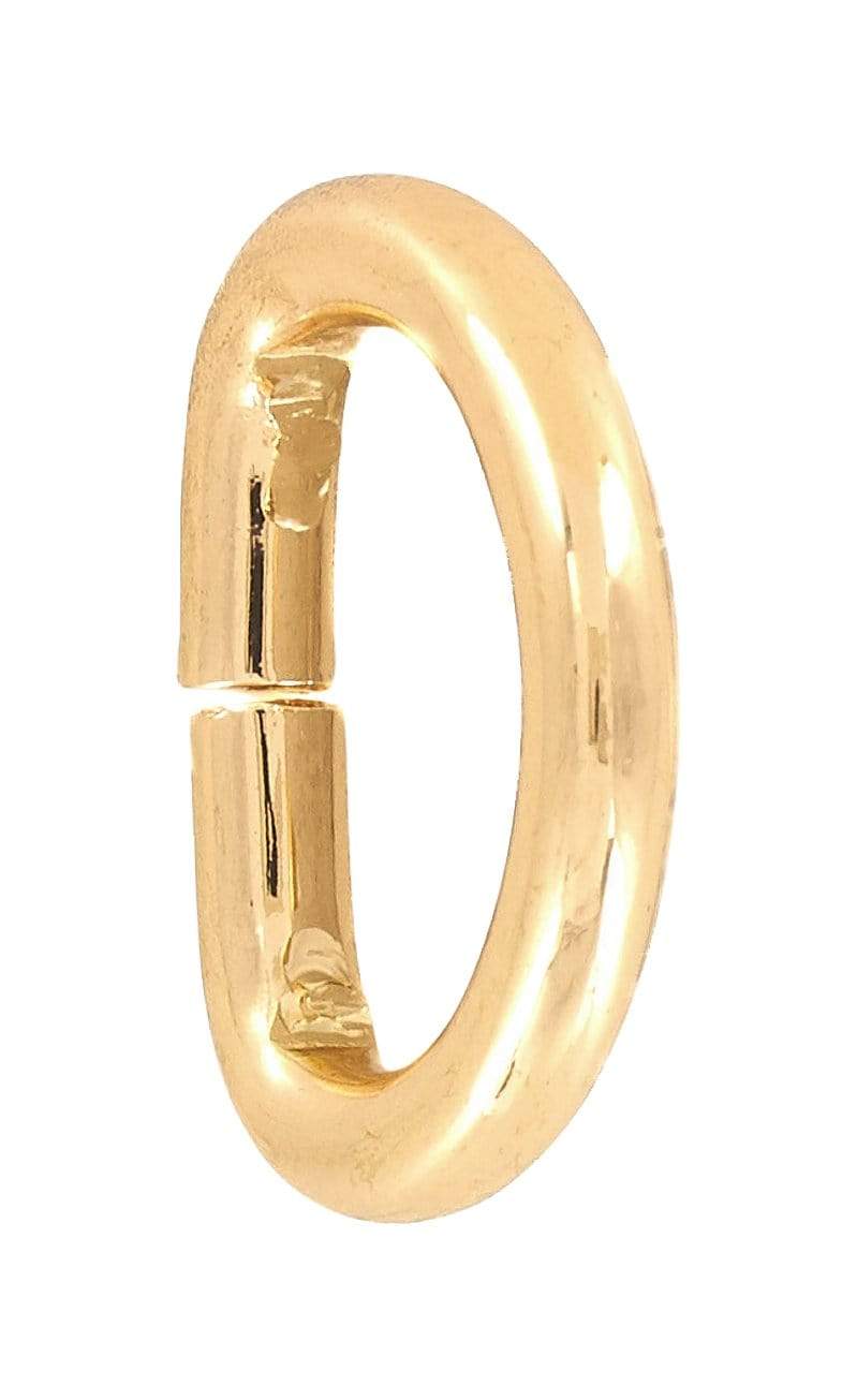 Ohio Travel Bag Rings & Slides 1/2" Gold, Split D Ring, Steel, #P-2926-GOLD P-2926-GOLD