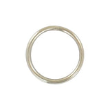 Ohio Travel Bag Rings & Slides 1/2" Nickel, Split Key Ring, Steel, #L-199-1-2 L-199-1-2
