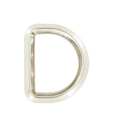 Ohio Travel Bag Rings & Slides 1 3/16" Nickel, Beveled Solid D Ring, Zinc Alloy, #P-2886-NIC P-2886-NIC
