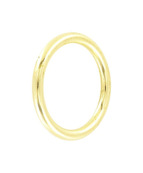 Ohio Travel Bag Rings & Slides 1 3/4" Shiny Brass, Cast Round Ring, Solid Brass, #P-839-1-3-4 P-839-1-3-4