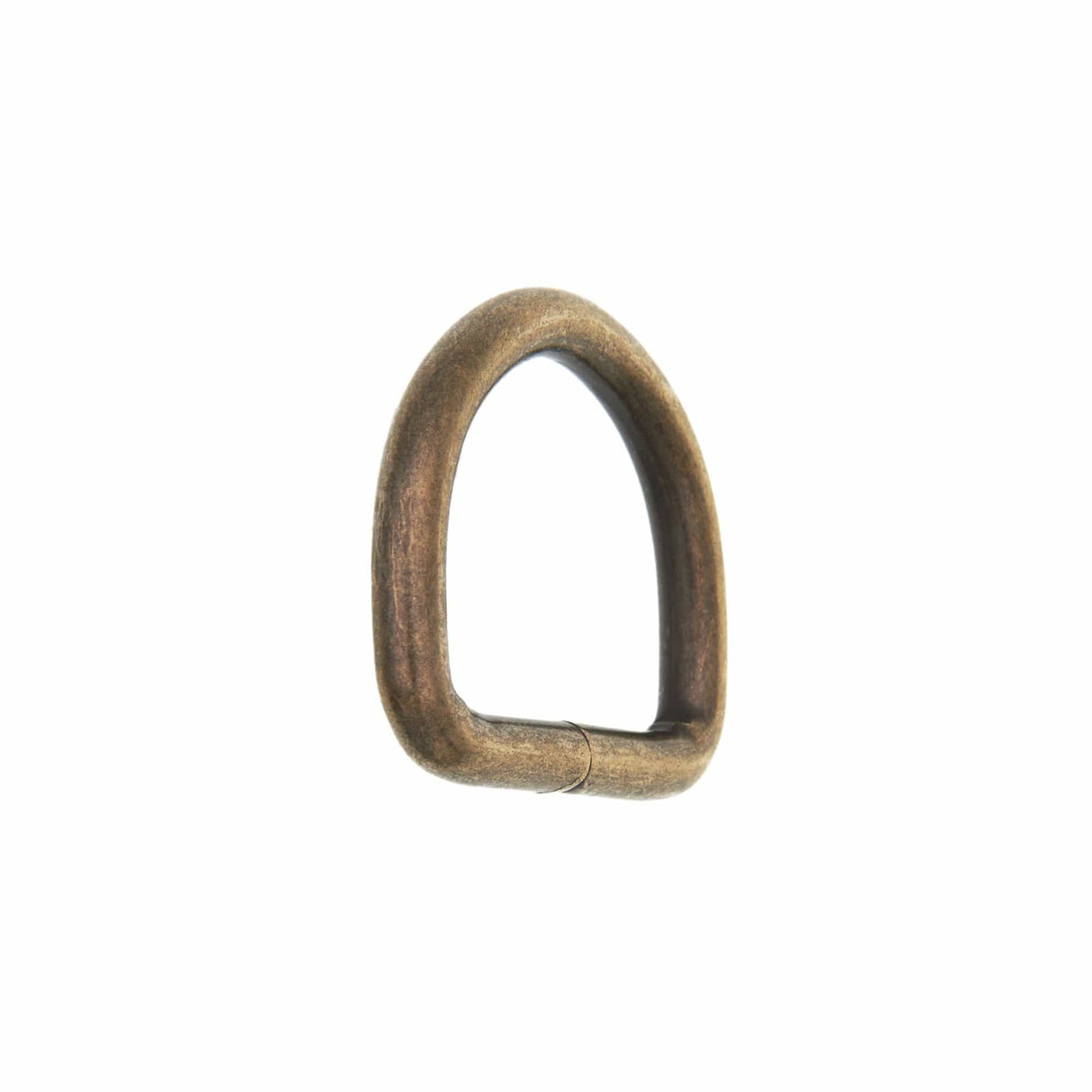 Ohio Travel Bag Rings & Slides 1" Antique Brass, Welded D Ring, Steel, #P-2139-ANTB P-2139-ANTB