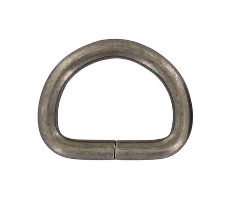 Ohio Travel Bag Rings & Slides 1" Antique Silver, Split D Ring, Steel, #P-2120-ANTS P-2120-ANTS