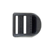 Ohio Travel Bag Rings & Slides 1" Black, Curved Tension Lock, Plastic, #C-1654 C-1654