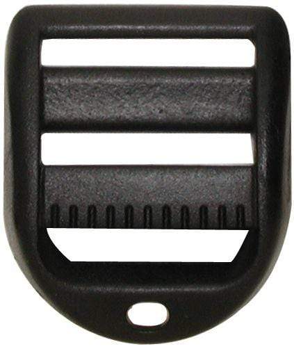 Ohio Travel Bag Rings & Slides 1", Black, Tensionlock With Hole, #TL-1-WH TL-1-WH