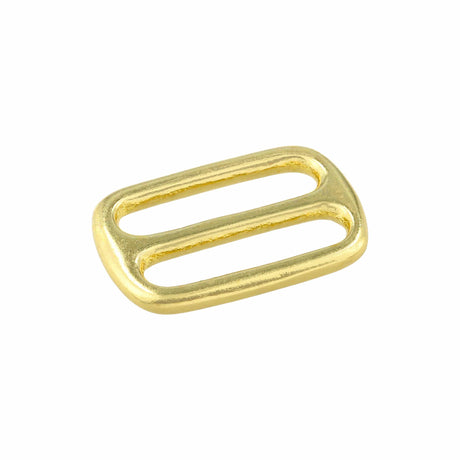 Ohio Travel Bag Rings & Slides 1" Brass, Cast Double Loop, Solid Brass, #P-2510-SB P-2510-SB