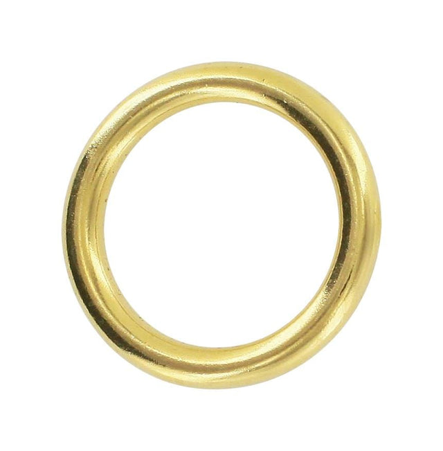 Ohio Travel Bag Rings & Slides 1" Brass, Cast Round Ring, Solid Brass, #A-254 A-254