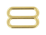 Ohio Travel Bag Rings & Slides 1" Brass, Cast Slide, Zinc Alloy, #C-1189-BP C-1189-BP