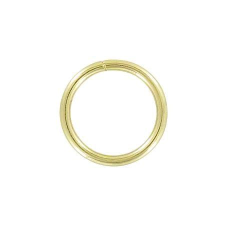 1" Shiny Brass Plated, Split Round Ring, Steel, #A-6-BP – Weaver ...