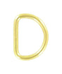Ohio Travel Bag Rings & Slides 1" Brass, Split D-Ring Heavy, Steel, #D-110-BP D-110-BP