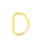 Ohio Travel Bag Rings & Slides 1" Brass, Split D Ring, Steel, #P-2120-BP P-2120-BP