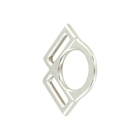 1" Nickel, 2-Sided Halter Ring, Zinc Alloy, #L-2485