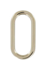 Ohio Travel Bag Rings & Slides 1" Nickel, Cast Oval Flat Ring, Zinc Alloy, #P-2554-NIC P-2554-NIC