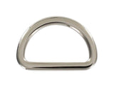 Ohio Travel Bag Rings & Slides 1" Nickel, Flat Cast D Ring, Zinc Alloy, #P-2561-NIC P-2561-NIC