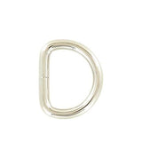 Ohio Travel Bag Rings & Slides 1" Nickel, Split D Ring, Steel, #P-2120-NP P-2120-NP