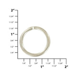 Ohio Travel Bag Rings & Slides 1" Nickel, Split Key Ring, Steel, #L-2947-NP L-2947-NP