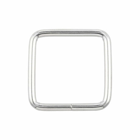 Ohio Travel Bag Rings & Slides 1" Nickel, Square Ring, Steel, #P-2321 P-2321