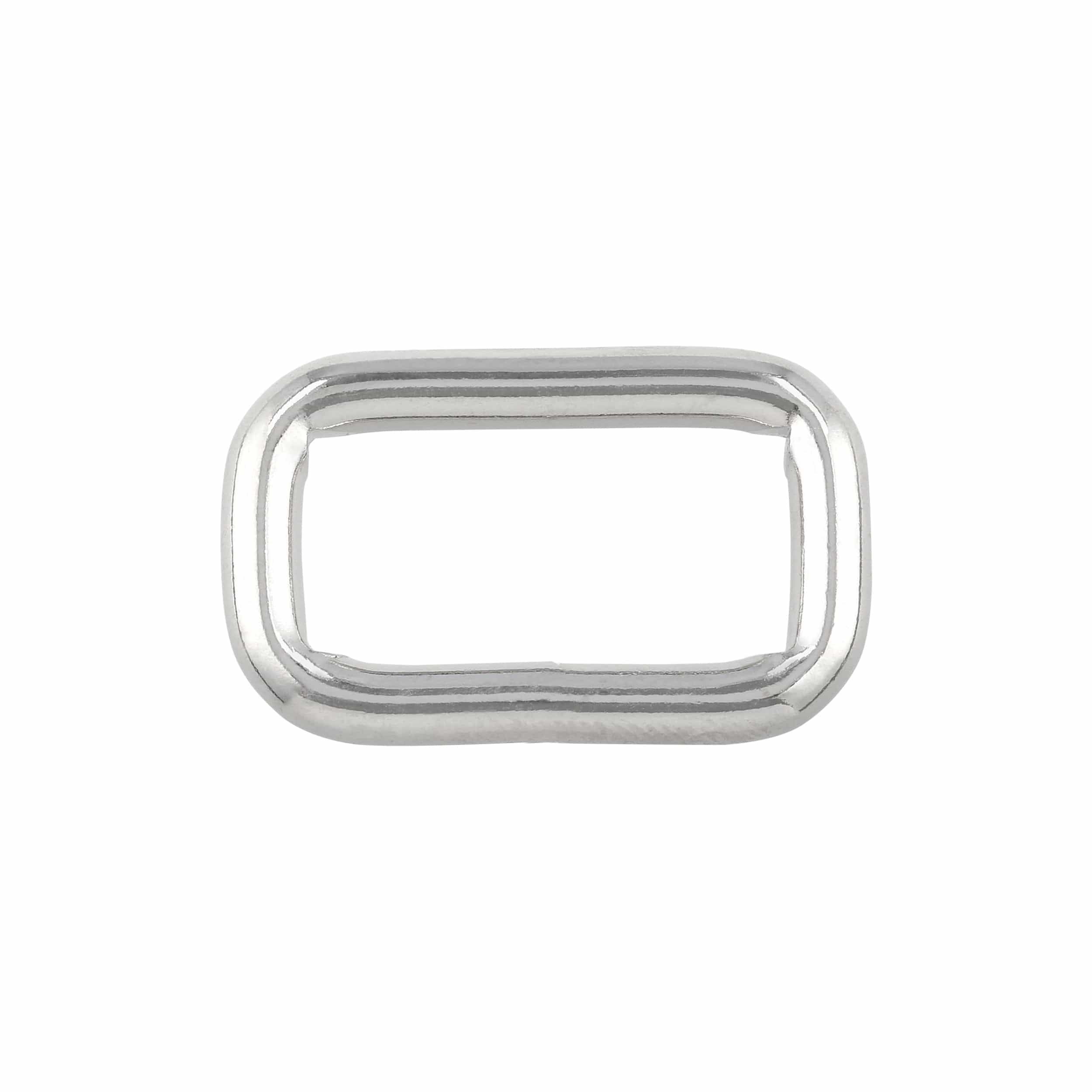 Ohio Travel Bag Rings & Slides 1" Nickel, Welded Rectangular Ring, Steel, #P-2473-NP P-2473-NP
