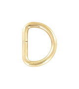 Ohio Travel Bag Rings & Slides 1" Shiny Gold, Split D Ring, Steel, #P-2120-GOLD P-2120-GOLD