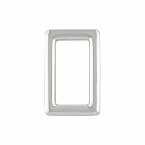 Ohio Travel Bag Rings & Slides 1" Shiny Nickel, Rectangular Ring, Zinc Alloy, #P-3113-NIC P-3113-NIC