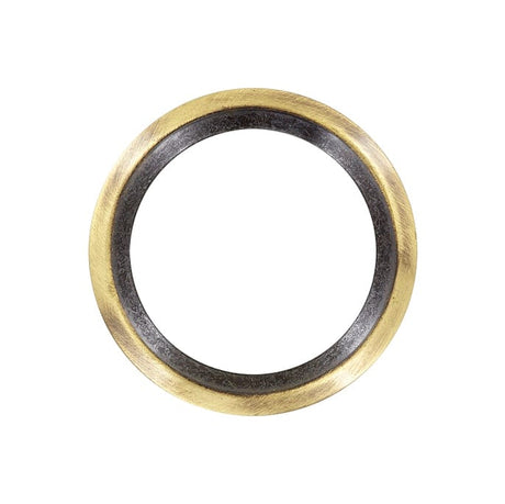Ohio Travel Bag Rings & Slides 2" Antique Brass, Beveled Round Ring, Zinc Alloy, #P-2880-ANTB P-2880-ANTB