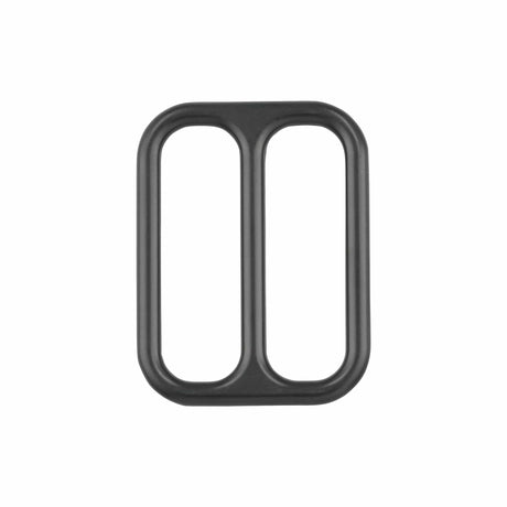 Ohio Travel Bag Rings & Slides 2" Black, Double Loop, Zinc Alloy, #P-2560-BLK P-2560-BLK