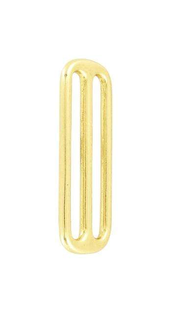 Ohio Travel Bag Rings & Slides 2" Brass, Cast Triglide, Solid Brass, #P-2249-SB P-2249-SB