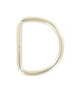 Ohio Travel Bag Rings & Slides 2" Nickel, Welded D Ring, Steel, #P-2428 P-2428
