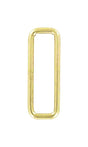 Ohio Travel Bag Rings & Slides 2" Shiny Brass, Rectangular Ring, Steel, #C-25-2-BP C-25-2-BP