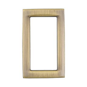 Ohio Travel Bag Rings & Slides 3/4" Antique Brass, Rectangular Concave Ring, Zinc Alloy, #P-2556-ANTB P-2556-ANTB