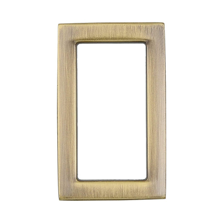 Ohio Travel Bag Rings & Slides 3/4" Antique Brass, Rectangular Concave Ring, Zinc Alloy, #P-2556-ANTB P-2556-ANTB