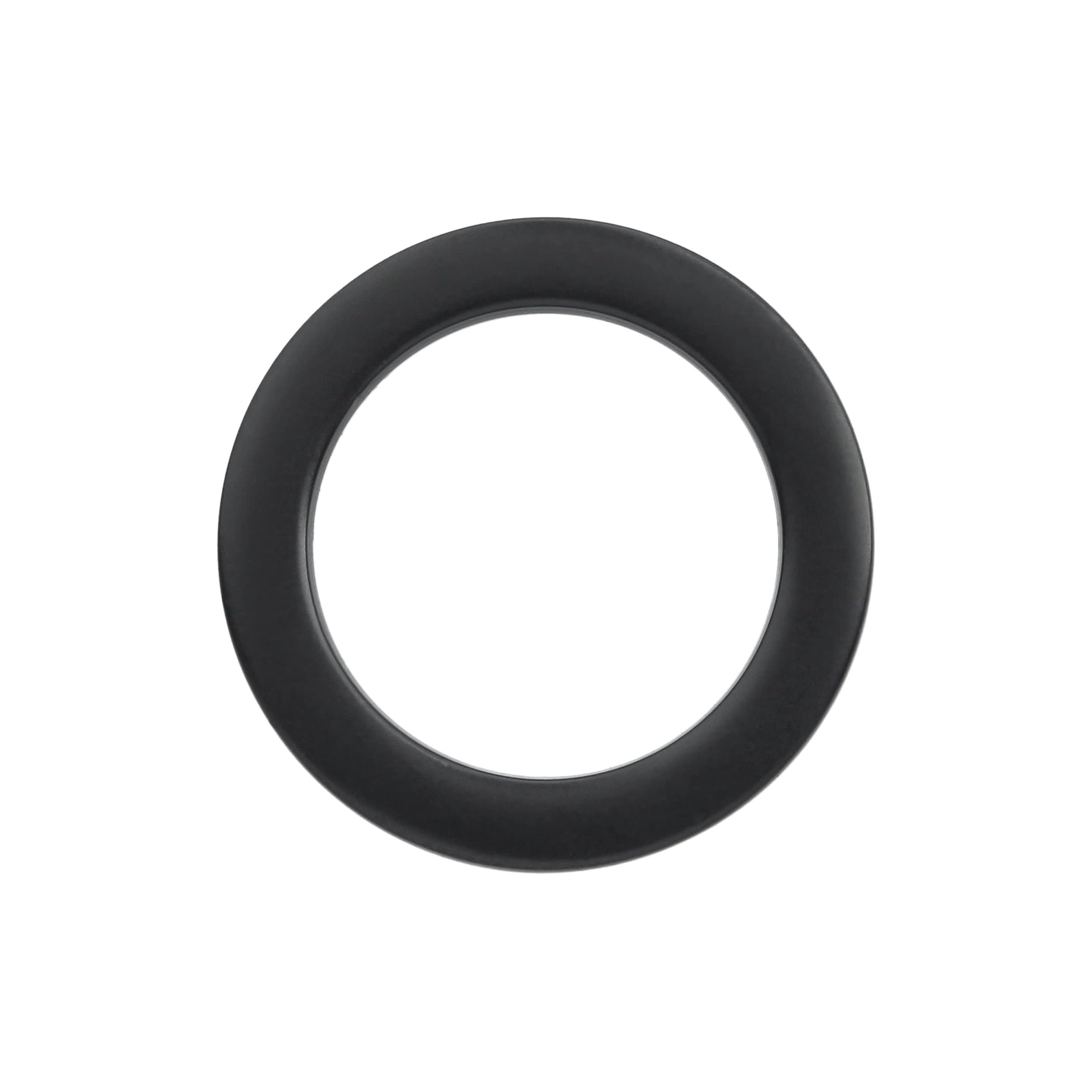Ohio Travel Bag Rings & Slides 3/4" Black, Cast Flat Round Ring, Zinc Alloy, #P-2553-BLK P-2553-BLK