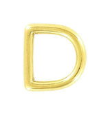 Ohio Travel Bag Rings & Slides 3/4" Brass, Cast D-Ring, Solid Brass, #P-1337-SB P-1337-SB