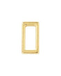 Ohio Travel Bag Rings & Slides 3/4" Gold, Flat Rectangular Ring, Zinc Alloy, #P-2422-GOLD P-2422-GOLD