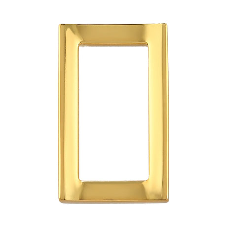 Ohio Travel Bag Rings & Slides 3/4" Gold, Rectangular Concave Ring, Zinc Alloy, #P-2556-GOLD P-2556-GOLD