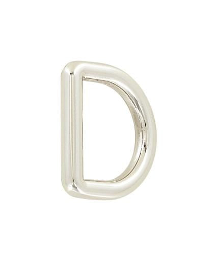 Ohio Travel Bag Rings & Slides 3/4" Nickel, Solid D Ring, Zinc Alloy, #P-3151-NIC P-3151-NIC