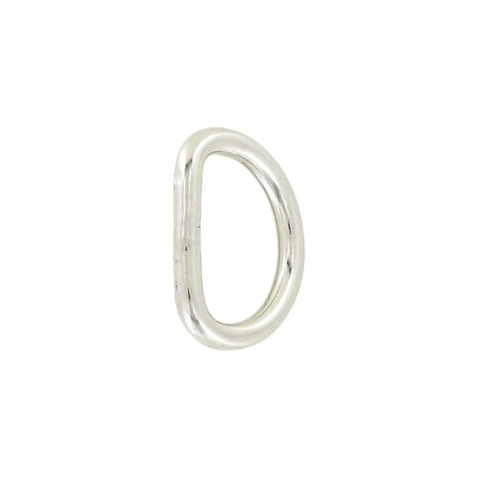 3/4" Nickel, Welded D Ring, Stainless Steel, #P-2683