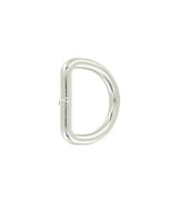 Ohio Travel Bag Rings & Slides 3/4" Nickel, Welded D Ring, Steel, #D-408-3-4-NP D-408-3-4-NP
