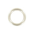 Ohio Travel Bag Rings & Slides 3/4" Shiny Nickel, Solid Round Ring, Zinc Alloy, #P-3157-NIC P-3157-NIC