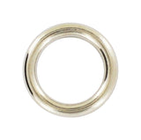 Ohio Travel Bag Rings & Slides 3/4" Shiny Nickel, Welded Round Ring, Zinc Alloy, #P-2328 P-2328