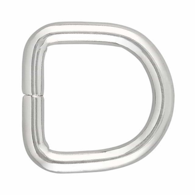 Ohio Travel Bag Rings & Slides 3/8" Nickel, Split D Ring, Steel, #P-2116-NP P-2116-NP