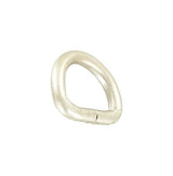 Ohio Travel Bag Rings & Slides 5/8" Satin Nickel, Welded D Ring, Steel, #P-2258 P-2258